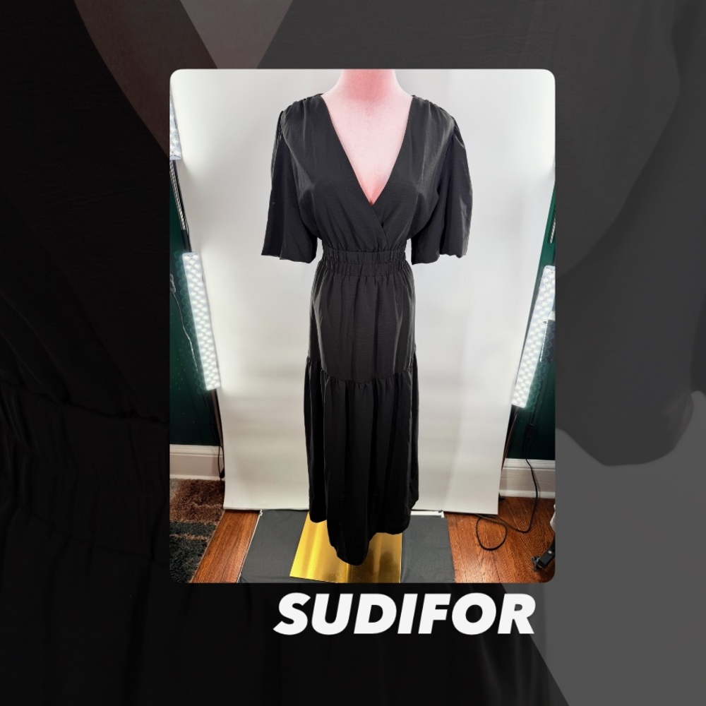 EUC Sudifor Short Sleeve Midi Dress